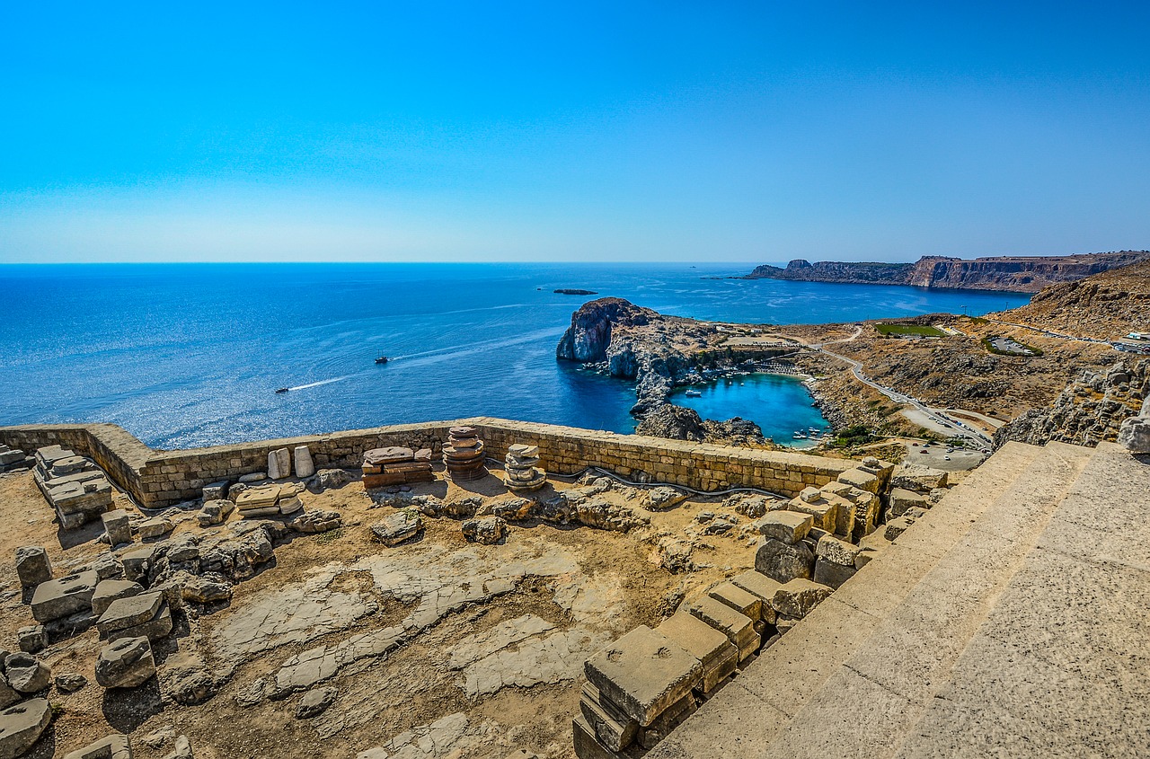 lindos, rhodes, greece