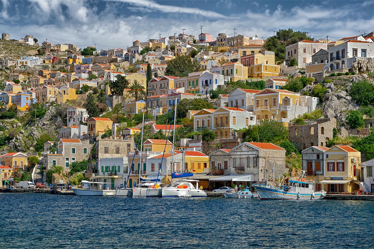 symi, greece, houses
